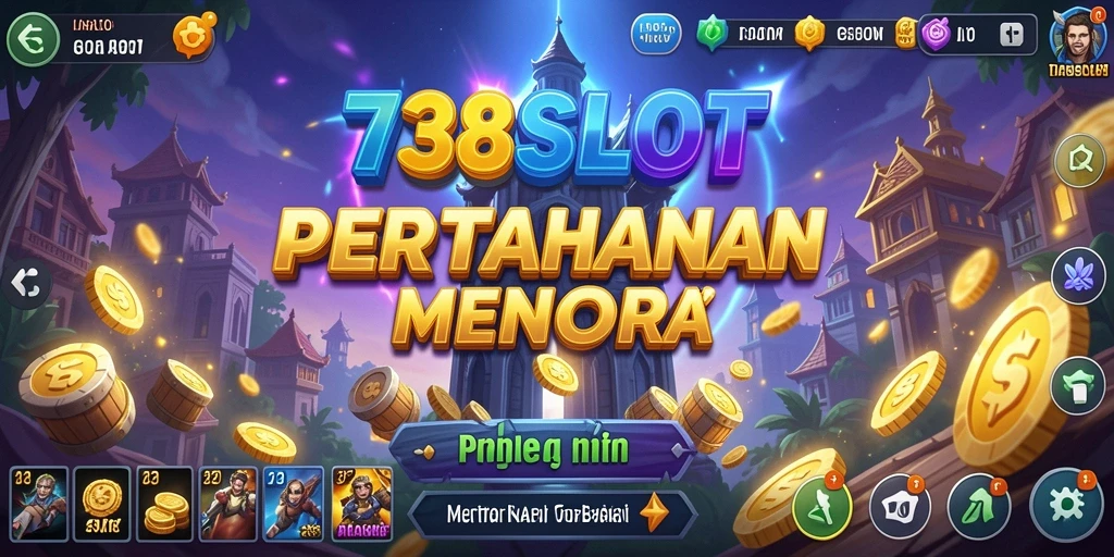 Screenshot utama menampilkan aksi pertahanan menara yang mendebarkan.