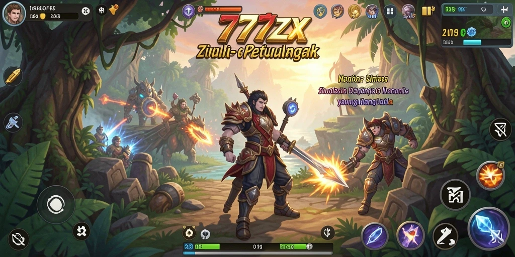 Tampilan gameplay <strong>777ZX</strong> yang menarik dan penuh warna.