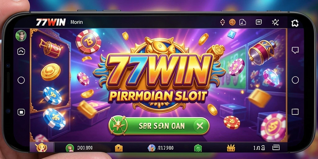 Gameplay seru dan interaktif di 77WIN dengan berbagai tema Slot.