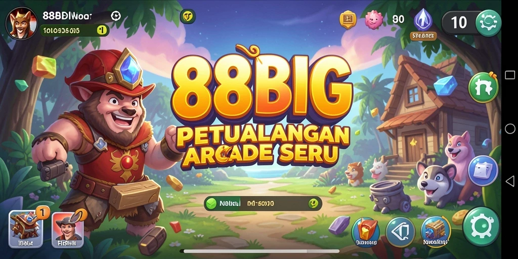 Screenshot gameplay 88BIG dengan tantangan seru di layar.