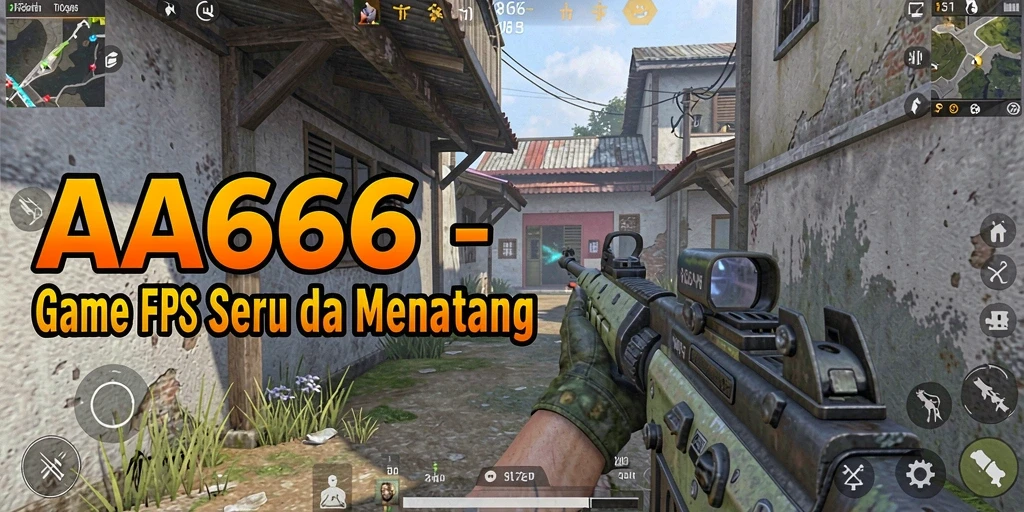 Tampilan gameplay menarik dari AA666 dengan aksi tembak-menembak yang intens.