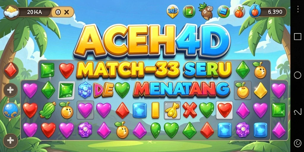 Tangkapan layar gameplay <strong>ACEH4D</strong> yang menunjukkan keseruan bermain Match-3.