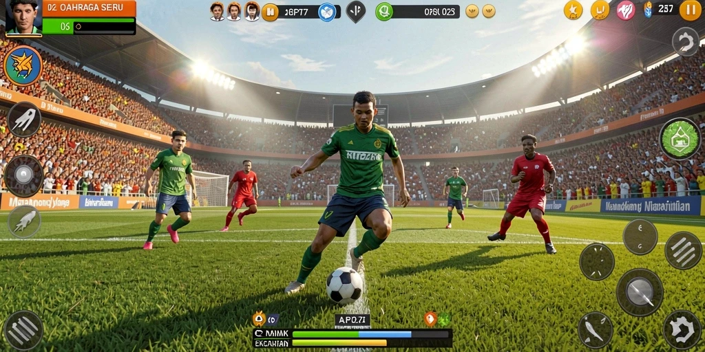 Tampilan utama gameplay API77 dengan grafik olahraga yang memukau.