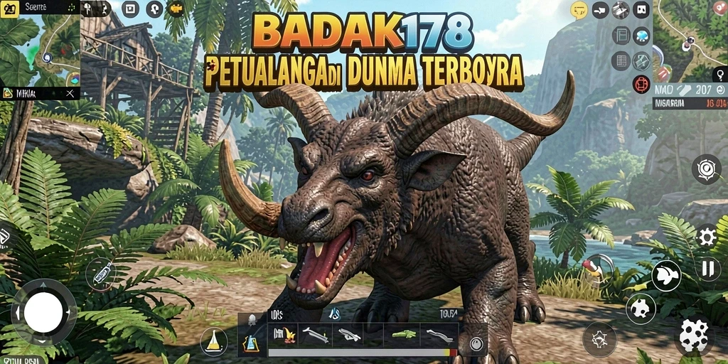 Screenshot utama BADAK178 menunjukkan gameplay Open World yang memikat.