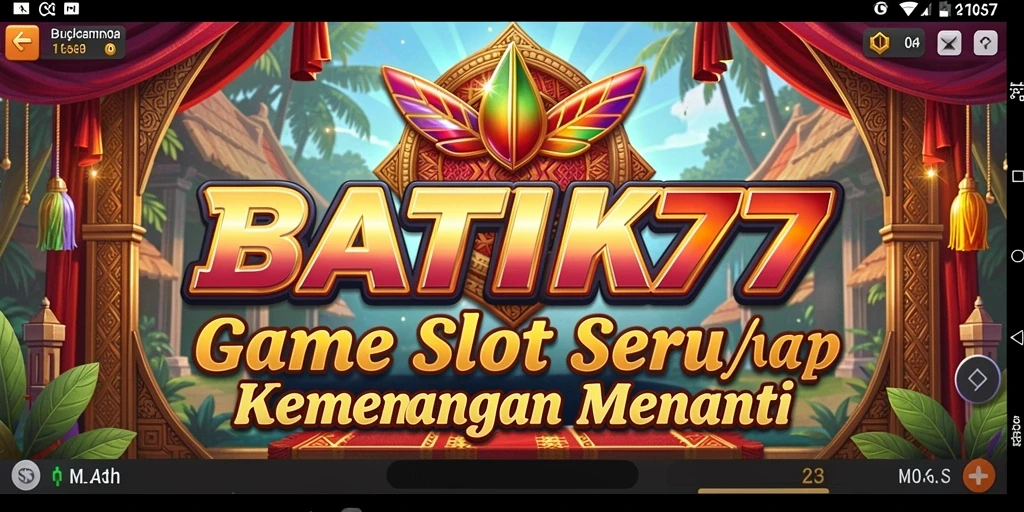 Tampilan gameplay Slot yang menakjubkan dari BATIK77.
