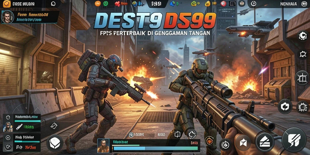Tangkapan layar menunjukkan aksi pertempuran mendebarkan di DS99.