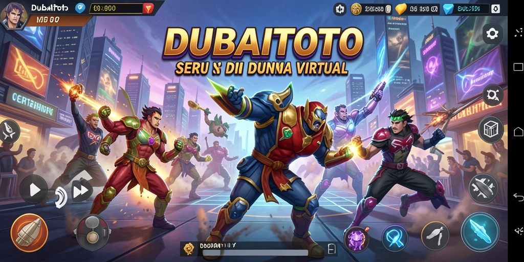 Gameplay seru dalam DUBAITOTO dengan karakter bertarung unik.
