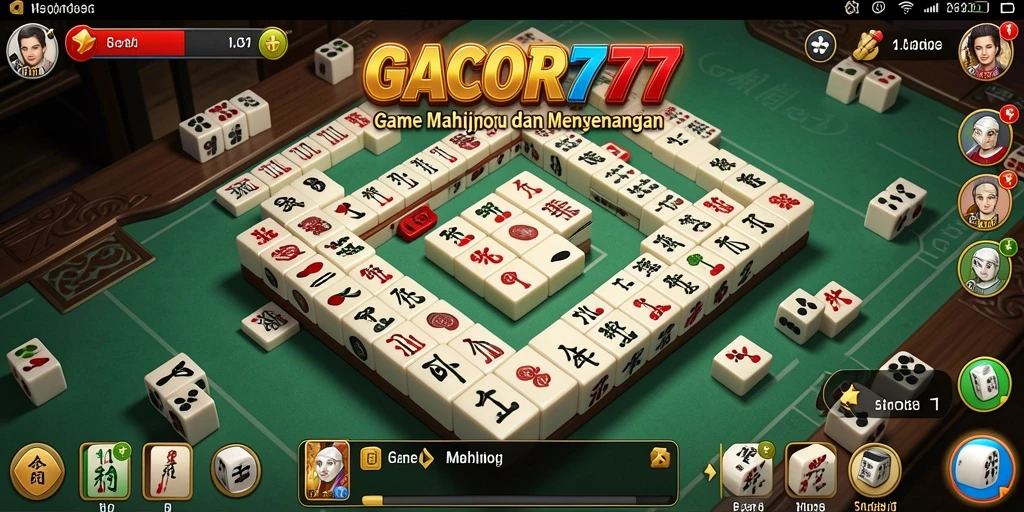 Screenshot utama GACOR777 menampilkan gameplay Mahjong yang mendebarkan.