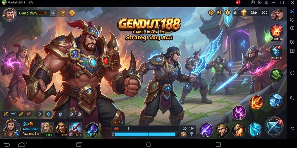 Tampilan gameplay menarik dari GENDUT188 dengan karakter yang unik.