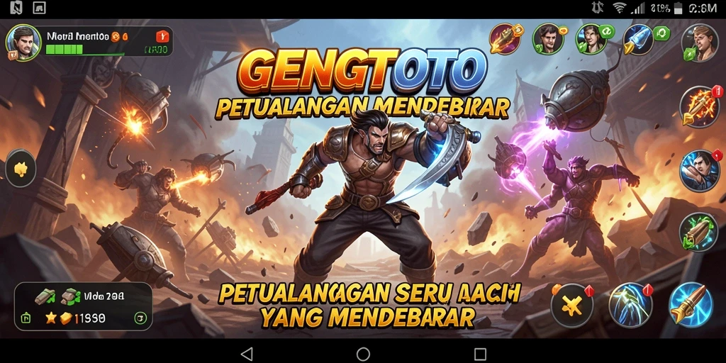 Tampilan gameplay GENGTOTO yang penuh aksi dan seru.