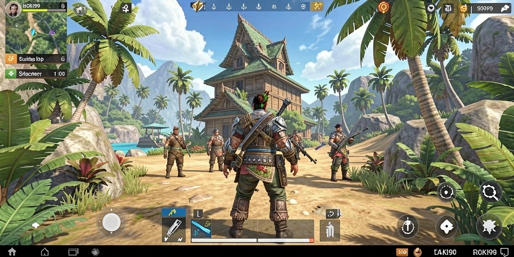 Screenshot gameplay HOKI99 menampilkan dunia terbuka yang menakjubkan.