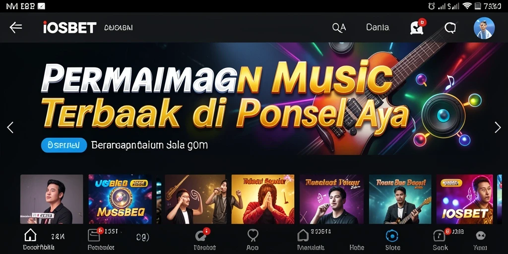 Tampilan gameplay menarik dalam aplikasi musik IOSBET.