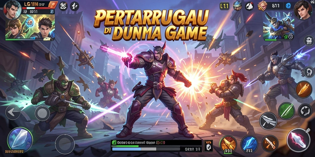 Screenshot gameplay LG111 yang memperlihatkan pertarungan seru.