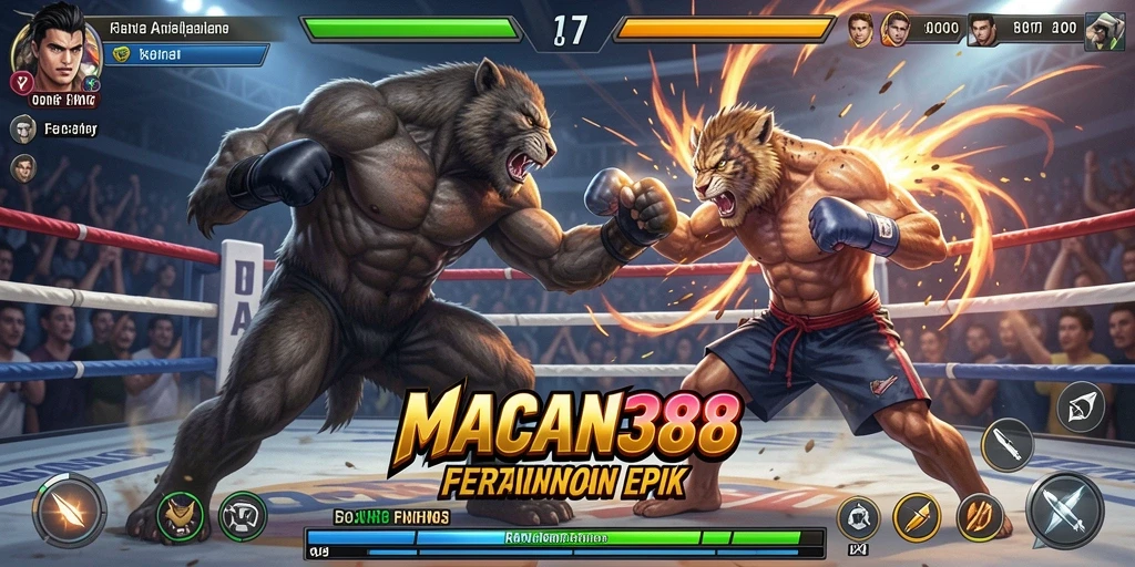 Tampilan gameplay seru dari <strong>MACAN388</strong> dengan aksi pertarungan yang intens.