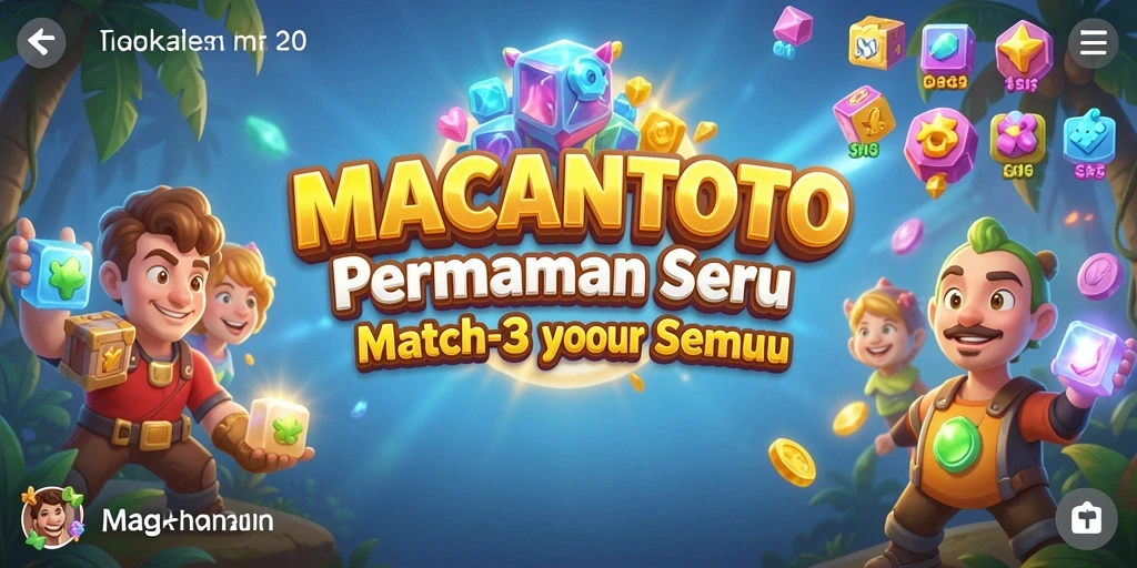 Tangkapan layar gameplay seru dari MACANTOTO yang menggambarkan keseruan Match-3.
