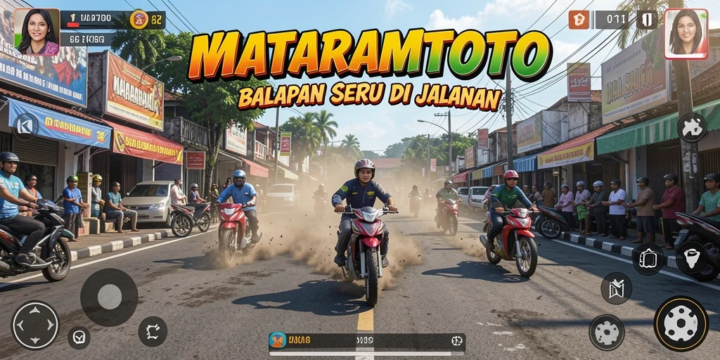Tampilan spektakuler balapan MATARAMTOTO di jalanan.