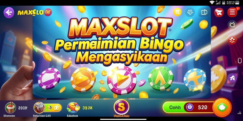 Tampilan menarik gameplay Bingo MAXSLOT dengan fitur interaktif.