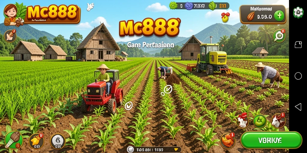 Gambaran menarik dari gameplay pertanian di MC888.