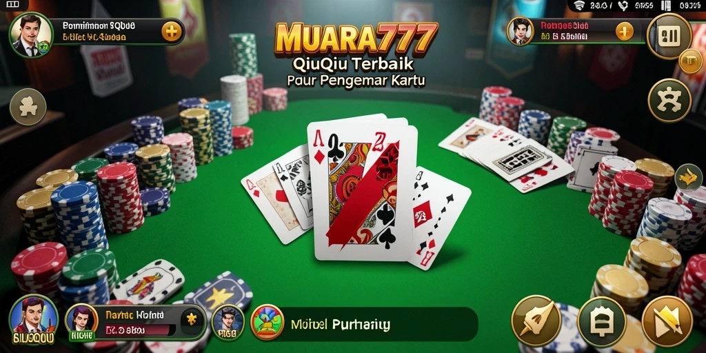 Tampilan gameplay seru MUARA777 yang menampilkan kartu QiuQiu.