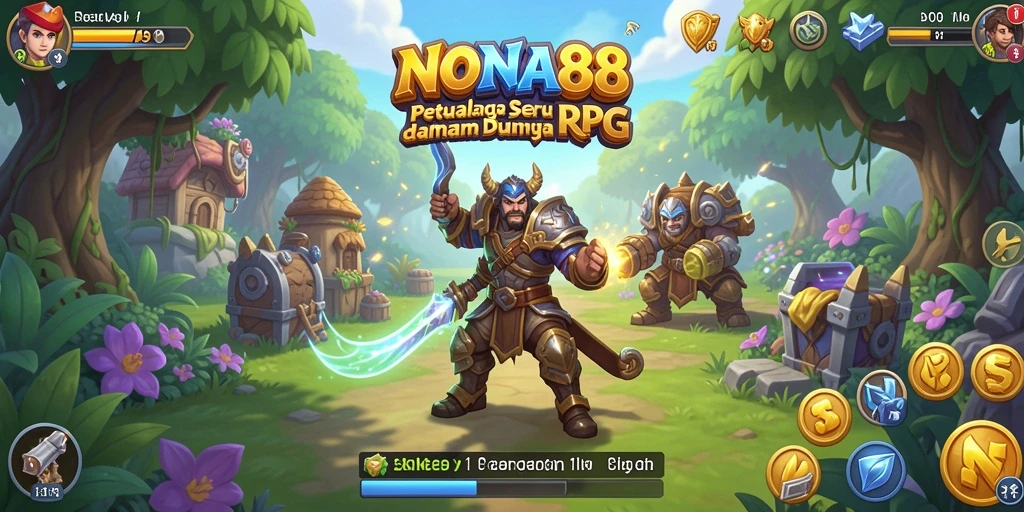 Tampilan seru gameplay NONA88 dengan aksi RPG yang menegangkan.