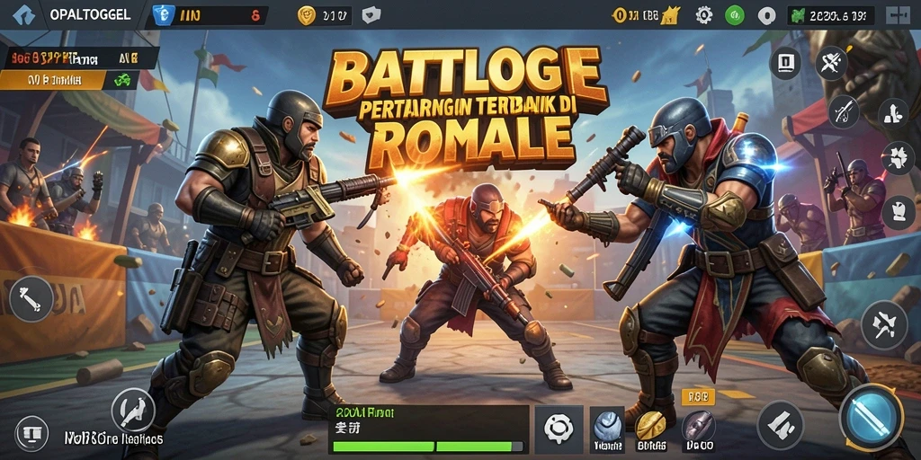 Tampilan gameplay seru dari OPALTOGEL dalam aksi Battle Royale.