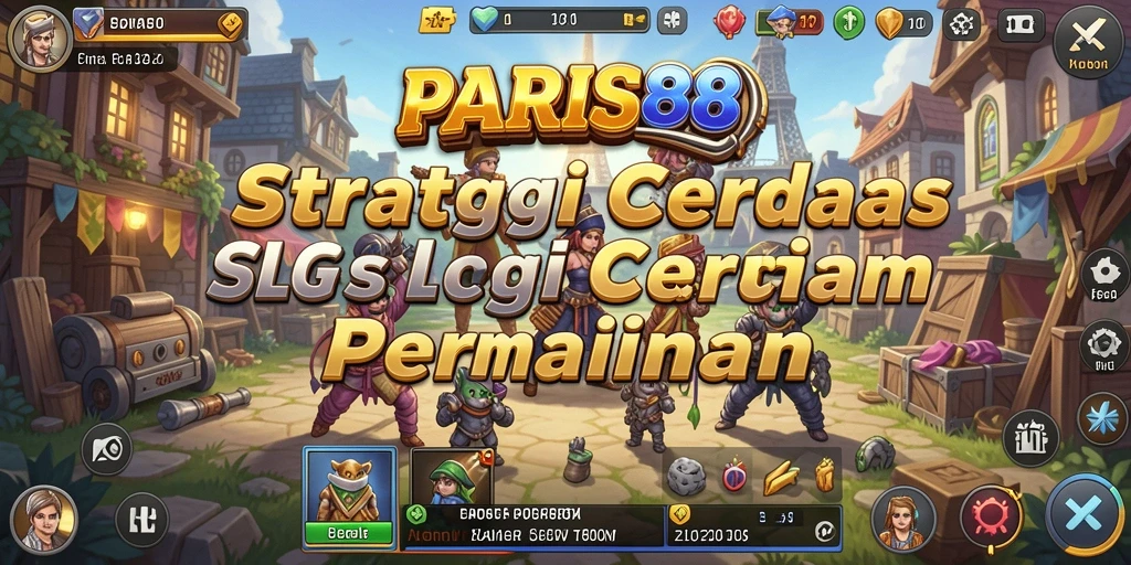 Tampilan menakjubkan dari pertempuran dalam gameplay SLG.