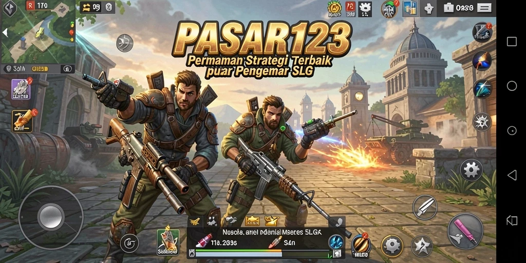 Tampilan gameplay PASAR123 yang menegangkan dan strategis.