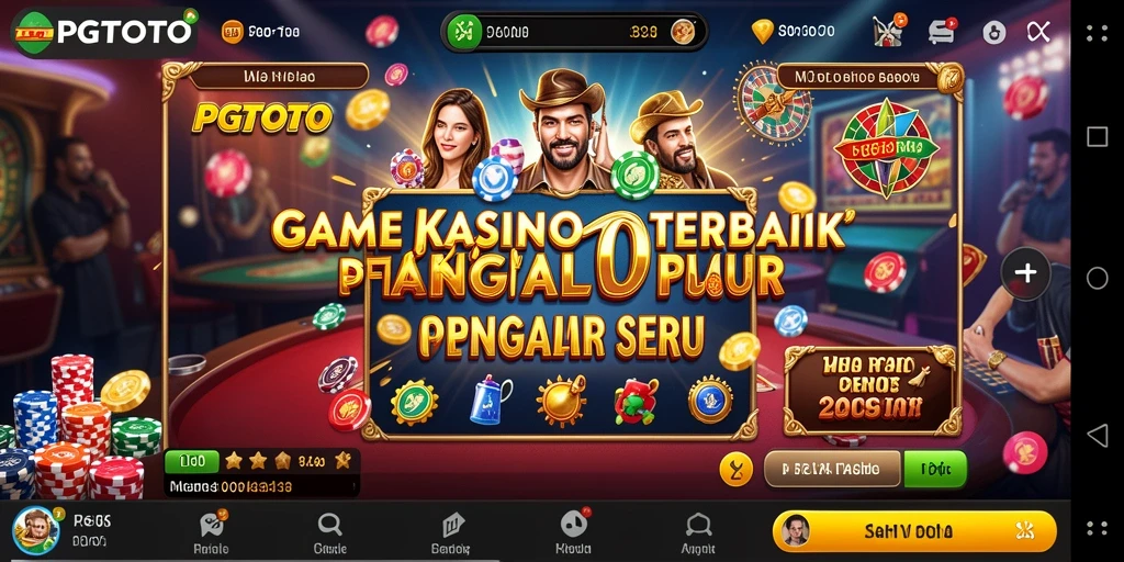 Tampilan gameplay seru di PGTOTO dengan banyak pilihan permainan Kasino.
