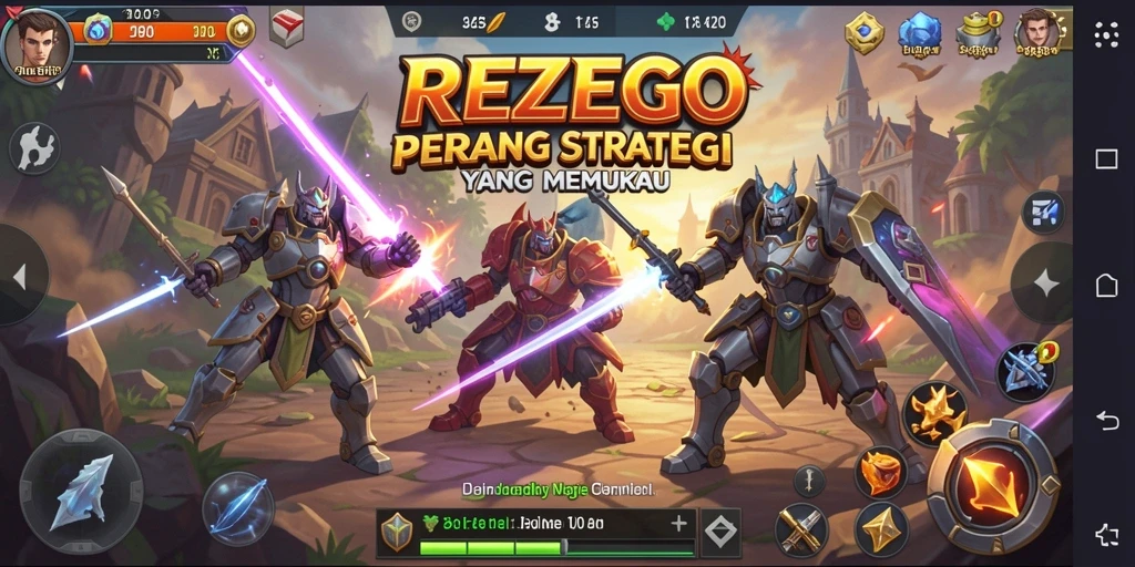 Tampilan gameplay REZEGO yang dinamis dan menegangkan.