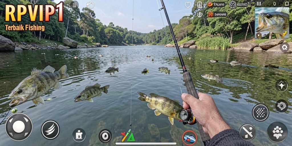 Tangkapan ikan yang memukau dalam gameplay RPVIP1.