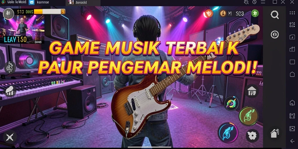Tangkapan layar gameplay S13 menunjukkan pengalaman musik yang seru dan interaktif.