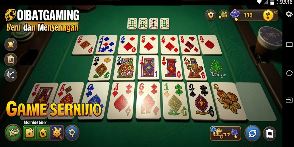 Tampilan gameplay seru dari SOBATGAMING yang mengajak Anda bermain domino.