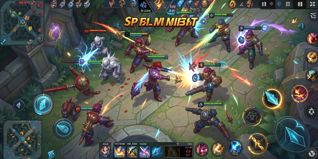 Tangkapan layar gameplay SPY77 menampilkan pertarungan tim yang mendebarkan.
