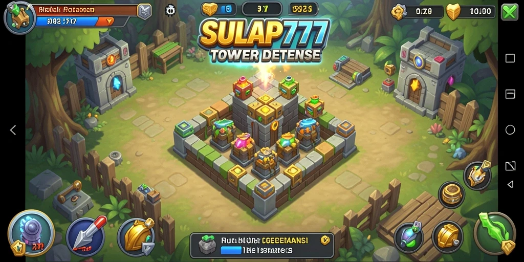 Gameplay Tower Defense yang seru dan strategis.