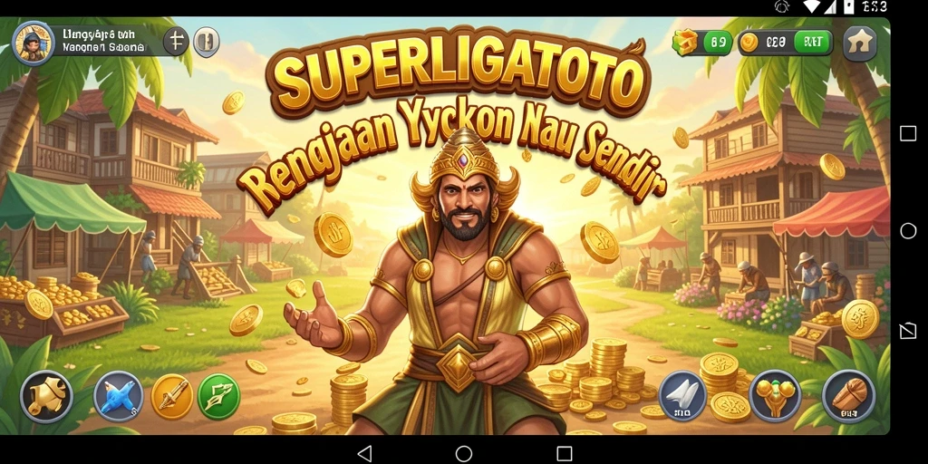 Tampilan gameplay SUPERLIGATOTO yang menantang dan seru.