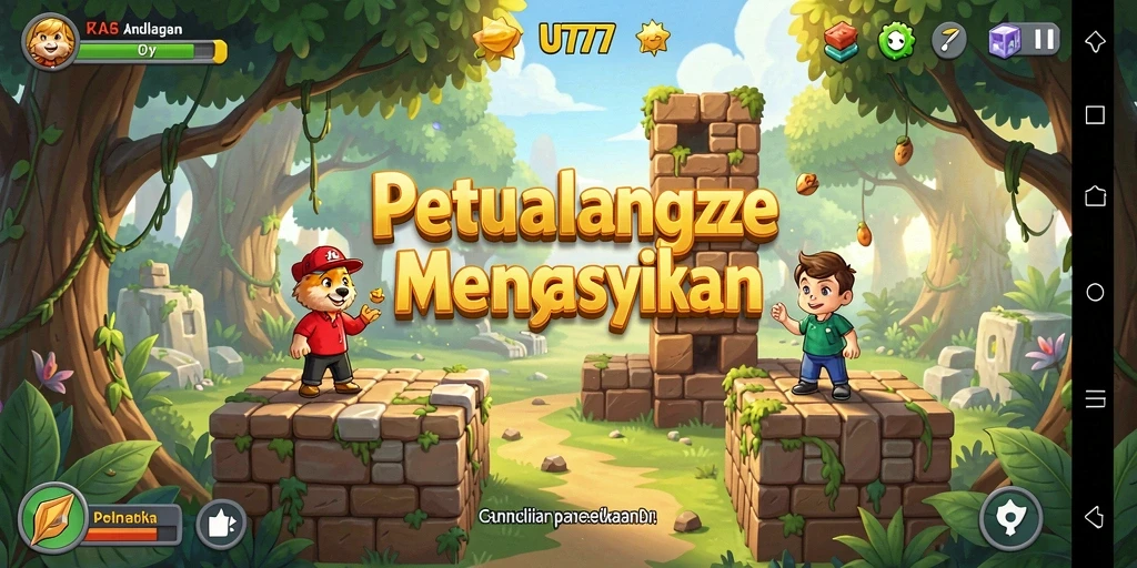 Tangkapan layar UT77 menunjukkan gameplay Puzzle yang menantang dan menarik.
