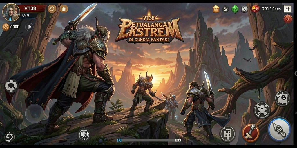Screenshot gameplay VT38 yang menunjukkan petualangan mendebarkan.